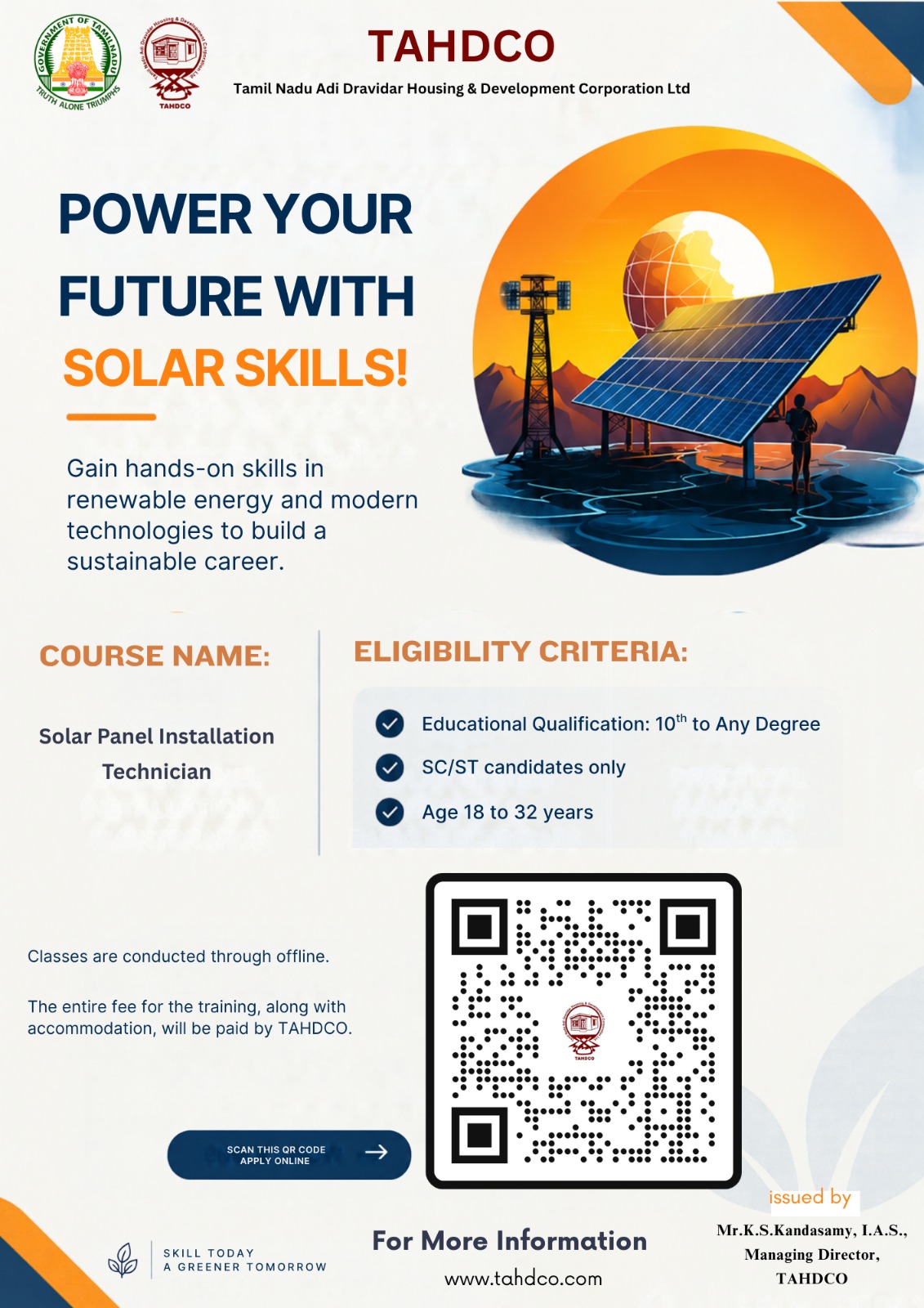 Solar Panel Hands-On Traiining By TAHDCO